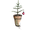 murpworks Christmas Tree and Bauble card image