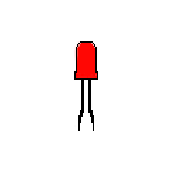 pixel red diode image