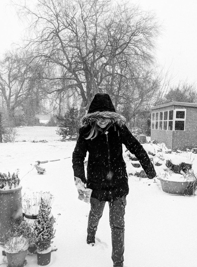 mu in the Snow B+W image