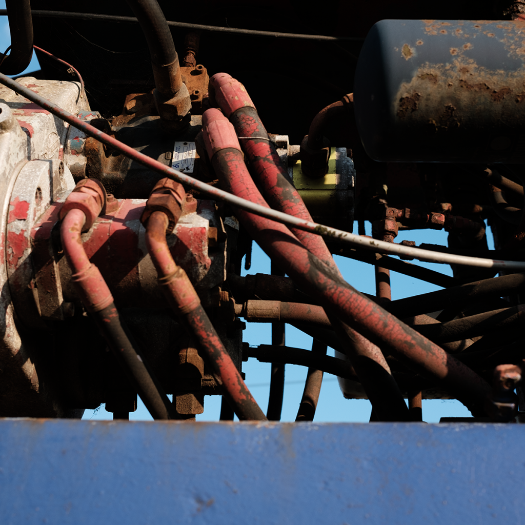 murpworkschrome - light on a lens - The Colour of Construction - Red Pipes image